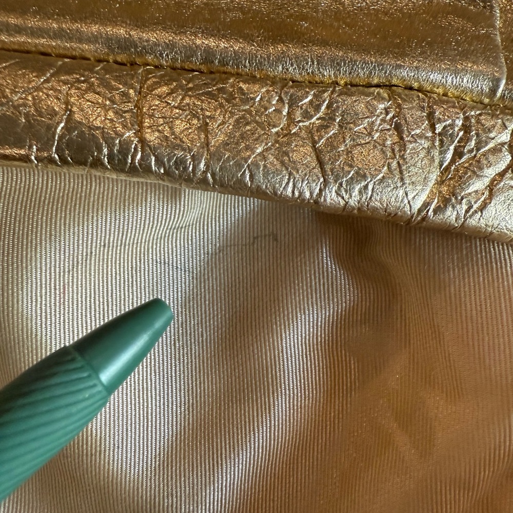 MOON BAGS-vintage 80’s-90’s gold lame Patricia Smith Design made in Milwaukee - Picture 9 of 10